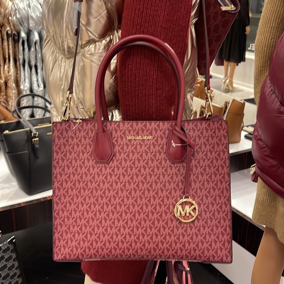 MICHAEL KORS MERCER LARGE SATCHEL 
MULBERRY MULTI - Picture 12 of 16